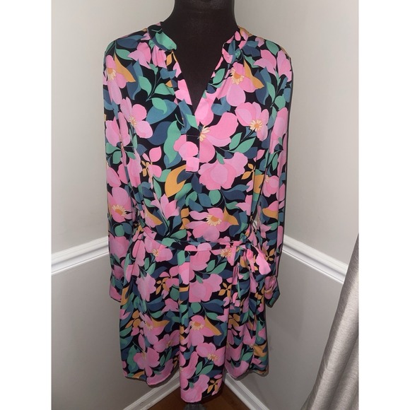 Fsl Apparel Dresses & Skirts - FSL + Apparel Womens Floral Dress Sz L Feminine Whimsical